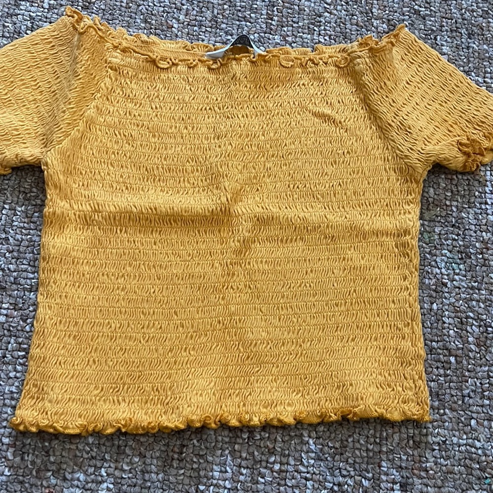 Off the shoulder crop top